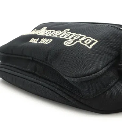 Pre-owned Balenciaga Black Nylon Canvas Pouch Sling Bag ()