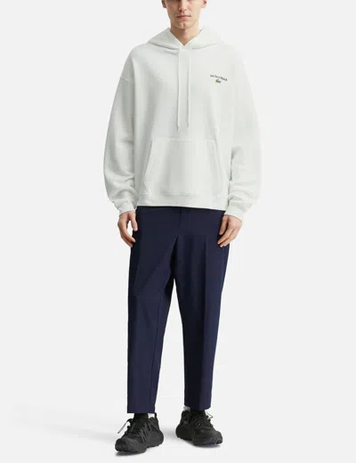 Lacoste Men's Multi Print Fleece Hoodie In White