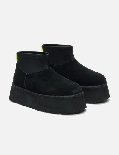 Ugg 50mm Classic Mini Dipper Suede Boots In Black