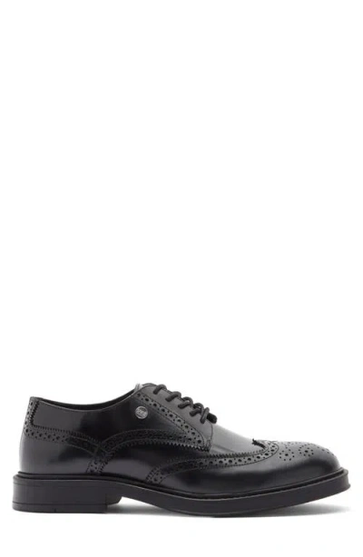 Roberto Cavalli Crip Wingtip Derby In Black