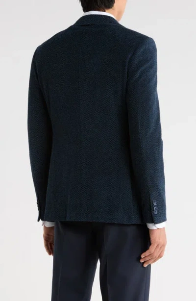 John Varvatos Star Usa Herringbone Sport Coat In Blue