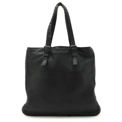 Pre-owned Bottega Veneta Black Leather Shoulder Bag Tote Bag ()