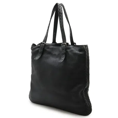 Pre-owned Bottega Veneta Black Leather Shoulder Bag Tote Bag ()