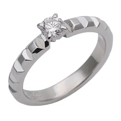 Pre-owned Boucheron Silver Platinum 950 Band Ring ()