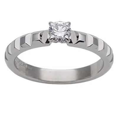Pre-owned Boucheron Silver Platinum 950 Band Ring ()
