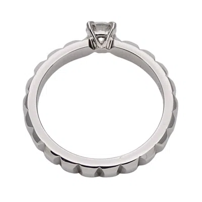 Pre-owned Boucheron Silver Platinum 950 Band Ring ()