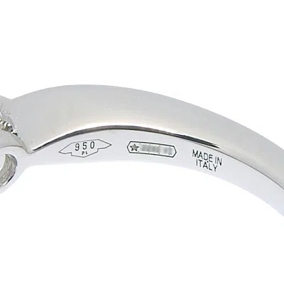 Pre-owned Bvlgari Platinum Platinum 950 Band Ring () In Silver