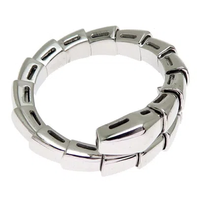 Pre-owned Bvlgari White Gold White Gold (18k) Band Ring ()