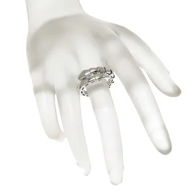 Pre-owned Bvlgari White Gold White Gold (18k) Band Ring ()