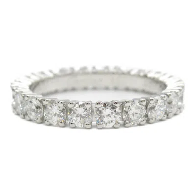 Pre-owned Cartier Clear Platinum 950 Band Ring () In Transparent