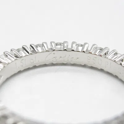 Pre-owned Cartier Clear Platinum 950 Band Ring () In Transparent