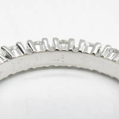 Pre-owned Cartier Clear Platinum 950 Band Ring () In Transparent