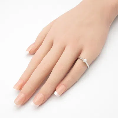 Pre-owned Cartier Clear Platinum Band Ring () In Transparent