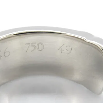 Pre-owned Cartier Clear White Gold (18k) Band Ring () In Transparent