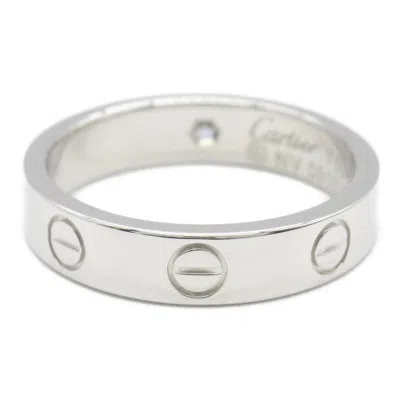Pre-owned Cartier Clear White Gold White Gold (18k) Band Ring () In Multi