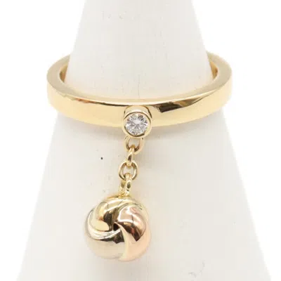Pre-owned Cartier Clear Yellow Gold (18k) Band Ring () In Transparent