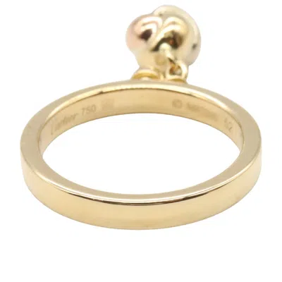Pre-owned Cartier Clear Yellow Gold (18k) Band Ring () In Transparent