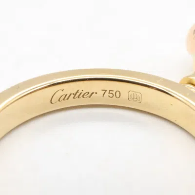 Pre-owned Cartier Clear Yellow Gold (18k) Band Ring () In Transparent
