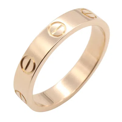 Pre-owned Cartier Gold Pink Gold (18k) Band Ring ()