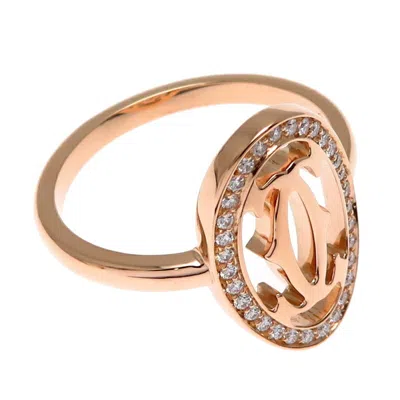 Pre-owned Cartier Gold Pink Gold Band Ring ()