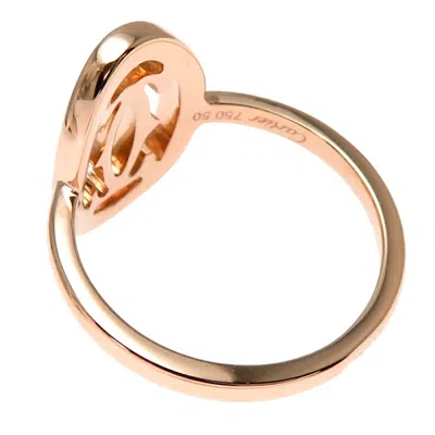Pre-owned Cartier Gold Pink Gold Band Ring ()
