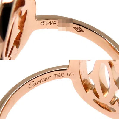 Pre-owned Cartier Gold Pink Gold Band Ring ()