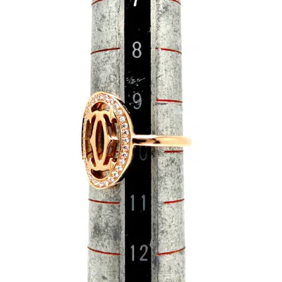 Pre-owned Cartier Gold Pink Gold Band Ring ()