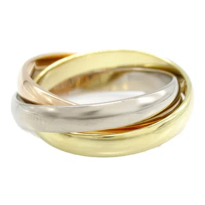 Pre-owned Cartier Gold Yellow Gold (18k) Pink Gold (18k) White Gold (18k) Band Ring ()