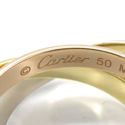 Pre-owned Cartier Gold Yellow Gold (18k) Pink Gold (18k) White Gold (18k) Band Ring ()