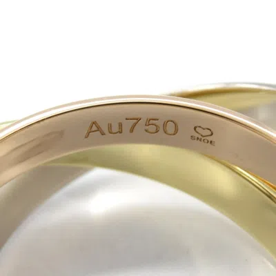 Pre-owned Cartier Gold Yellow Gold (18k) Pink Gold (18k) White Gold (18k) Band Ring ()