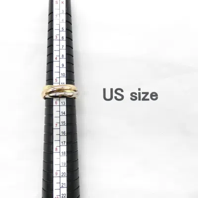 Pre-owned Cartier Gold Yellow Gold (18k) Pink Gold (18k) White Gold (18k) Band Ring ()