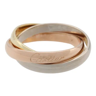 Pre-owned Cartier Gold Yellow Gold (18k) Pink Gold (18k) White Gold (18k) Band Ring ()