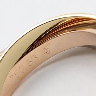 Pre-owned Cartier Gold Yellow Gold (18k) Pink Gold (18k) White Gold (18k) Band Ring ()