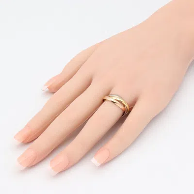 Pre-owned Cartier Gold Yellow Gold (18k) Pink Gold (18k) White Gold (18k) Band Ring ()