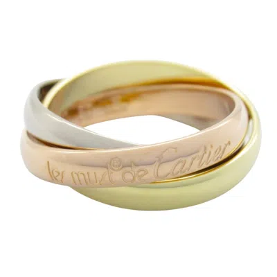 Pre-owned Cartier Gold Yellow Gold (18k) Pink Gold (18k) White Gold (18k) Band Ring ()