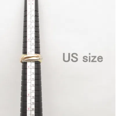 Pre-owned Cartier Gold Yellow Gold (18k) Pink Gold (18k) White Gold (18k) Band Ring ()