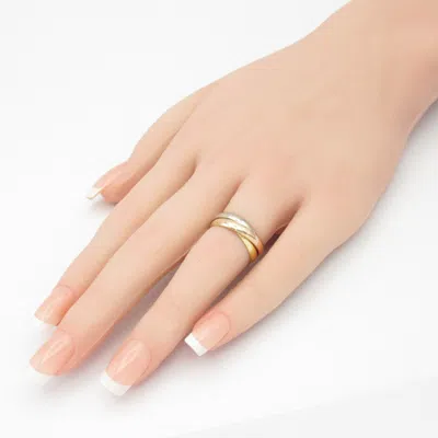 Pre-owned Cartier Gold Yellow Gold (18k) Pink Gold (18k) White Gold (18k) Band Ring ()