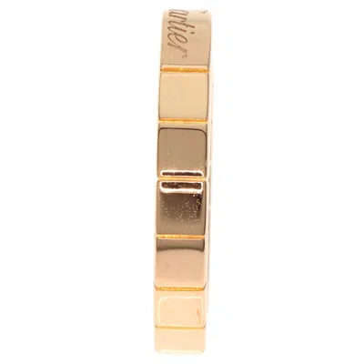 Pre-owned Cartier Lanieres Pink Band Ring ()