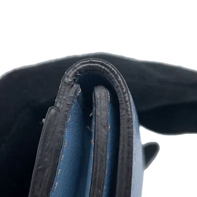 Pre-owned Cartier Light Blue Leather Coin Purse/coin Case ()