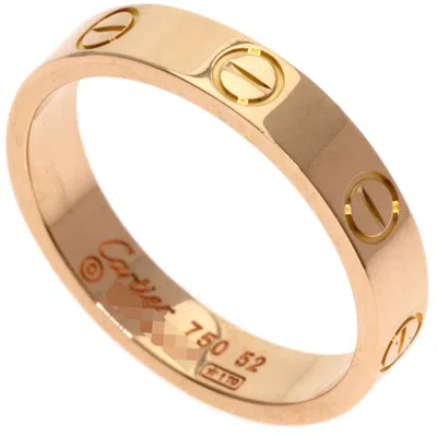 Pre-owned Cartier Love Pink Band Ring ()