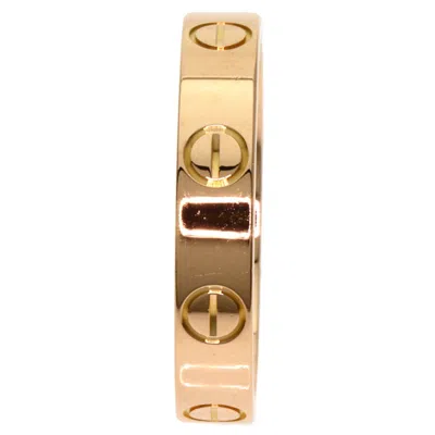Pre-owned Cartier Love Pink Band Ring ()