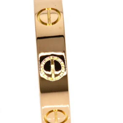 Pre-owned Cartier Love Pink Band Ring ()