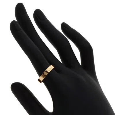 Pre-owned Cartier Love Pink Band Ring ()