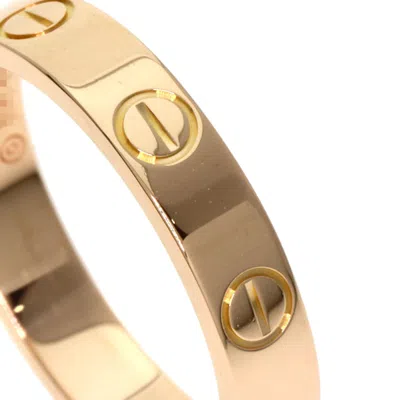 Pre-owned Cartier Love Pink Band Ring ()
