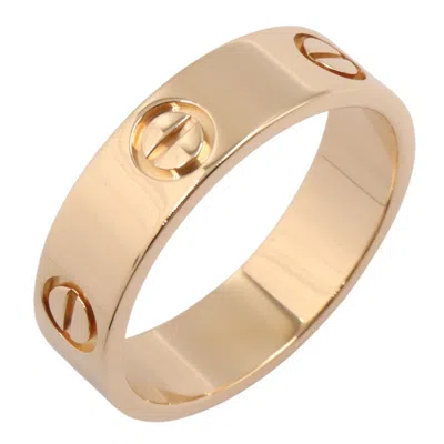 Pre-owned Cartier Love Pink Gold Pink Gold (18k) Band Ring ()