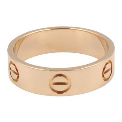 Pre-owned Cartier Love Pink Gold Pink Gold (18k) Band Ring ()