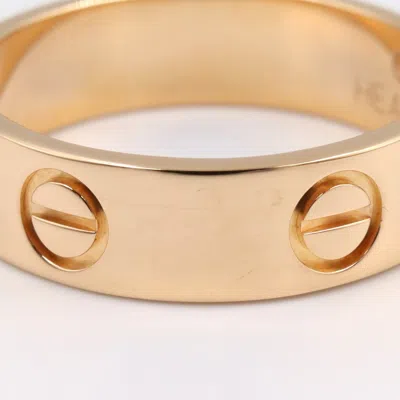 Pre-owned Cartier Love Pink Gold Pink Gold (18k) Band Ring ()