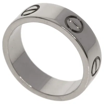 Pre-owned Cartier Love White Band Ring ()