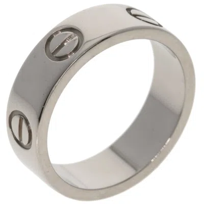 Pre-owned Cartier Love White Band Ring ()