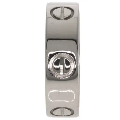 Pre-owned Cartier Love White Band Ring ()